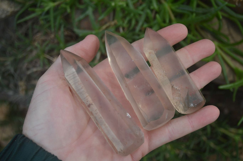 Natural Clear Smokey Quartz Crystals x 12 From Zimbabwe - Toprock Gemstones and Minerals 