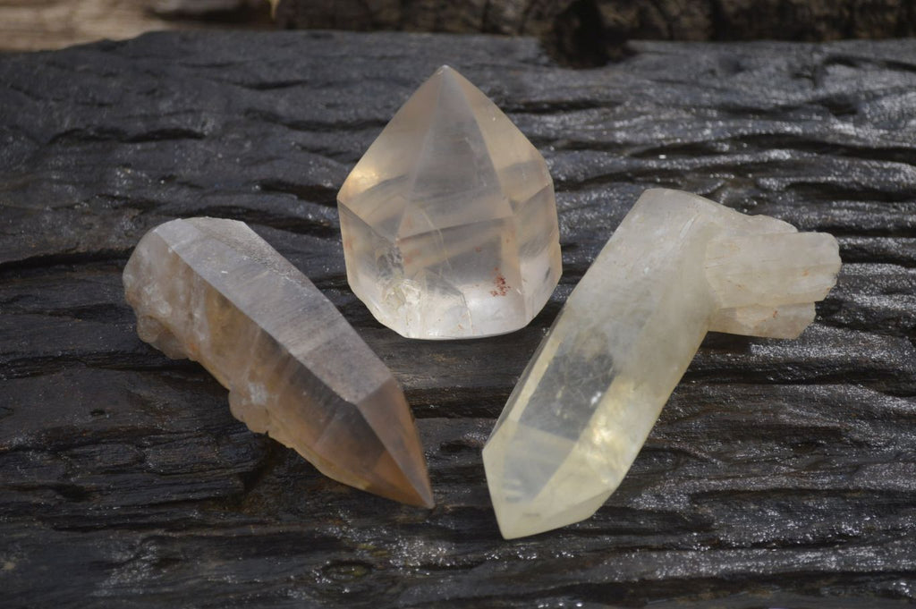 Natural Clear Smokey Quartz Crystals x 12 From Zimbabwe - Toprock Gemstones and Minerals 