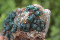 Natural Rare Ball Malachite On Drusy Quartz Dolomite Specimens x 2 From Congo - Toprock Gemstones and Minerals 