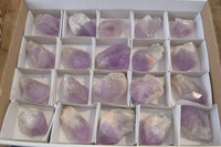 Polished Jacaranda Amethyst Crystals x 20 From Zambia - Toprock Gemstones and Minerals 
