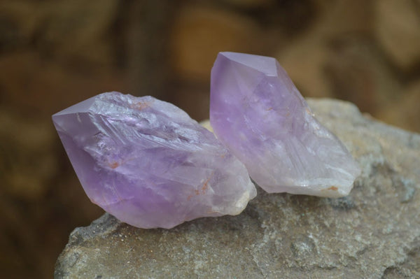 Polished Jacaranda Amethyst Crystals x 20 From Zambia - Toprock Gemstones and Minerals 