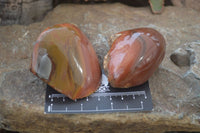 Polished One Side Polished Polychrome Jasper Nodules  x 6 From Madagascar - Toprock Gemstones and Minerals 