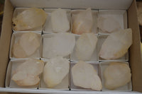 Natural Castle Quartz Specimens x 12 From Madagascar - Toprock Gemstones and Minerals 