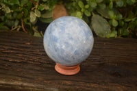 Polished Blue Calcite Sphere  x 1 From Madagascar - Toprock Gemstones and Minerals 