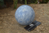 Polished Blue Calcite Sphere  x 1 From Madagascar - Toprock Gemstones and Minerals 