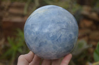 Polished Blue Calcite Sphere  x 1 From Madagascar - Toprock Gemstones and Minerals 