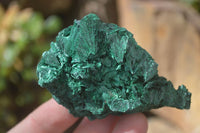 Natural Chatoyant Silky Malachite Specimens  x 12 From Congo - Toprock Gemstones and Minerals 