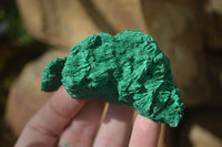 Natural Chatoyant Silky Malachite Specimens  x 12 From Congo - Toprock Gemstones and Minerals 