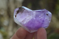 Polished Window Amethyst Crystals x 6 From Madagascar - Toprock Gemstones and Minerals 