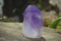 Polished Window Amethyst Crystals x 6 From Madagascar - Toprock Gemstones and Minerals 