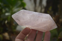 Polished Double Terminated Rose Quartz Points  x 6 From Madagascar - Toprock Gemstones and Minerals 