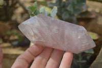 Polished Double Terminated Rose Quartz Points  x 6 From Madagascar - Toprock Gemstones and Minerals 