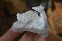 Natural Etched Blue Chalcedony Specimens  x 12 From Malawi - Toprock Gemstones and Minerals 
