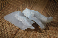 Natural Etched Blue Chalcedony Specimens  x 12 From Malawi - Toprock Gemstones and Minerals 