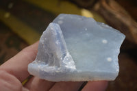 Natural Etched Blue Chalcedony Specimens  x 12 From Malawi - Toprock Gemstones and Minerals 