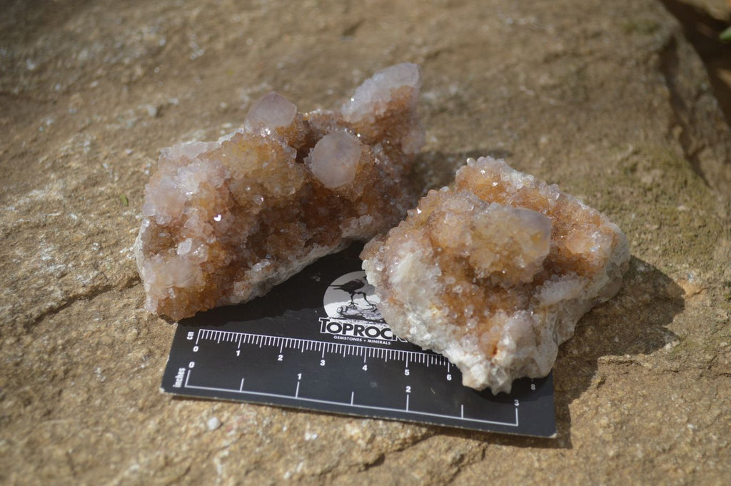 Natural Mixed Spirit Quartz Specimens  x 12 From South Africa - Toprock Gemstones and Minerals 