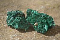 Natural Chatoyant Silky Malachite Specimens  x 20 From Congo - Toprock Gemstones and Minerals 