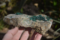 Natural Rare Ball Malachite On Drusy Quartz Dolomite Specimens x 2 From Congo - Toprock Gemstones and Minerals 