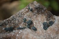 Natural Rare Ball Malachite On Drusy Quartz Dolomite Specimens x 2 From Congo - Toprock Gemstones and Minerals 