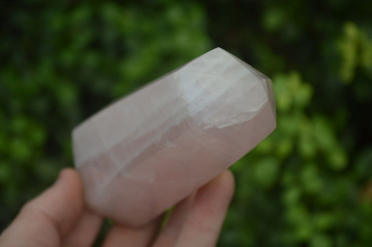 Polished Pink Rose Quartz Points x 4 From Madagascar - Toprock Gemstones and Minerals 