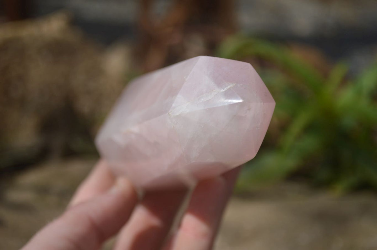 Polished Pink Rose Quartz Points x 4 From Madagascar - Toprock Gemstones and Minerals 