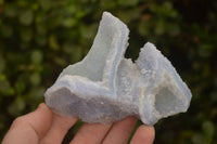 Natural Etched Blue Chalcedony Specimens  x 12 From Malawi - Toprock Gemstones and Minerals 