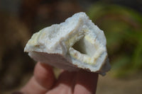 Natural Etched Blue Chalcedony Specimens  x 12 From Malawi - Toprock Gemstones and Minerals 
