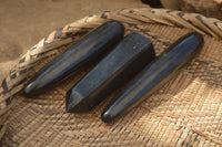 Polished Black Basalt Items  x 7 From Madagascar
