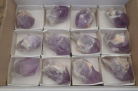 Polished Jacaranda Amethyst Crystals x 12 From Zambia - Toprock Gemstones and Minerals 