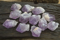 Polished Jacaranda Amethyst Crystals x 12 From Zambia - Toprock Gemstones and Minerals 
