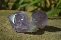 Polished Jacaranda Amethyst Crystals x 12 From Zambia - Toprock Gemstones and Minerals 