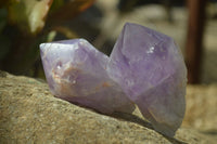 Polished Jacaranda Amethyst Crystals x 12 From Zambia - Toprock Gemstones and Minerals 