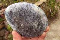 Polished Dendritic White Opal Standing Free Forms  x 4 From Madagascar - Toprock Gemstones and Minerals 