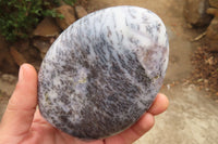 Polished Dendritic White Opal Standing Free Forms  x 4 From Madagascar - Toprock Gemstones and Minerals 