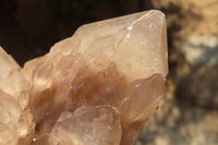 Natural Cascading Smokey Quartz Clusters  x 2 From Congo - Toprock Gemstones and Minerals 