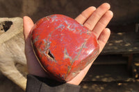 Polished Red Jasper Standing Free Forms  x 3 From Southern Africa - Toprock Gemstones and Minerals 