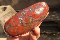 Polished Red Jasper Standing Free Forms  x 3 From Southern Africa - Toprock Gemstones and Minerals 