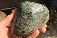 Polished Rare Emerald Mica In Matrix Standing Free Forms x 1 From Mutoko, Zimbabwe - Toprock Gemstones and Minerals 