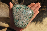 Polished Rare Emerald Mica In Matrix Standing Free Forms x 1 From Mutoko, Zimbabwe - Toprock Gemstones and Minerals 