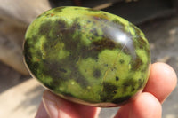 Polished Leopard Stone Galet / Palm Stones x 12 From Inyanga, Zimbabwe - Toprock Gemstones and Minerals 