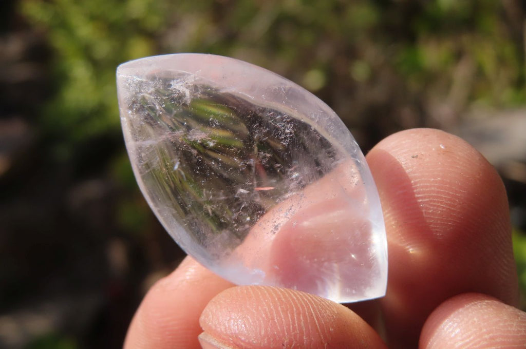 Polished Clear Quartz "Angel Tears" pendant pieces x 20 From Madagascar - Toprock Gemstones and Minerals 