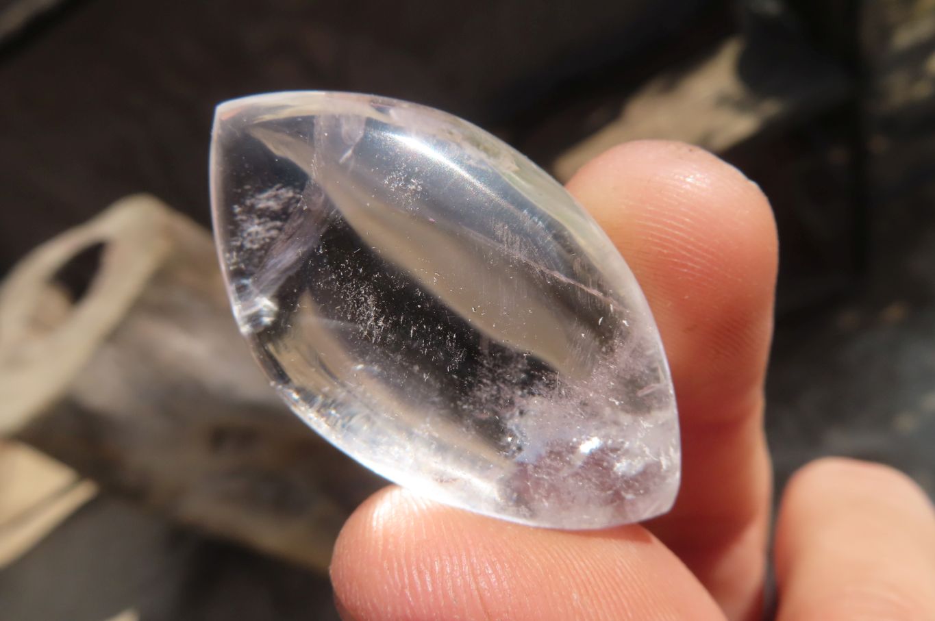 Polished Clear Quartz "Angel Tears" pendant pieces x 20 From Madagascar - Toprock Gemstones and Minerals 
