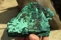 Natural Silky Malachite Specimens x 6 From Kasompe, Congo - Toprock Gemstones and Minerals 