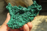 Natural Silky Malachite Specimens x 6 From Kasompe, Congo - Toprock Gemstones and Minerals 
