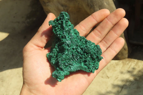 Natural Silky Malachite Specimens x 6 From Kasompe, Congo - Toprock Gemstones and Minerals 