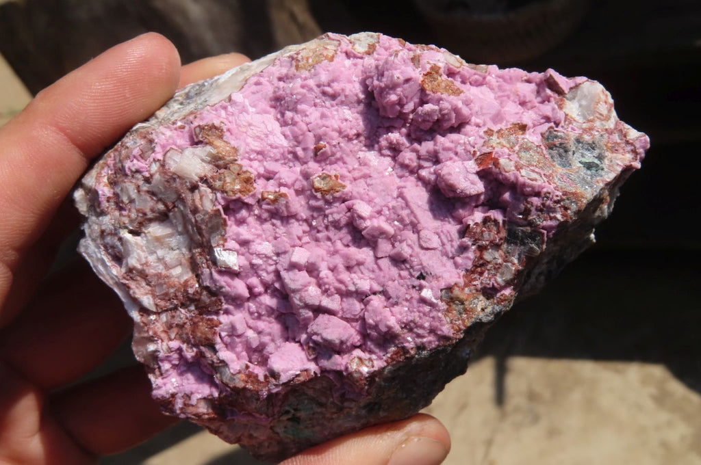 Natural Salrose Cobaltion Dolomite Specimens x 4 From Kakanda, Congo - Toprock Gemstones and Minerals 