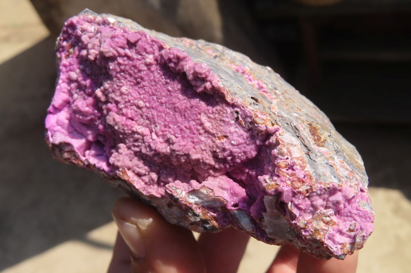 Natural Salrose Cobaltion Dolomite Specimens x 4 From Kakanda, Congo - Toprock Gemstones and Minerals 