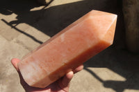 Polished Orange Twist Calcite Tower x 1 From Maevantanana, Madagascar - Toprock Gemstones and Minerals 