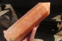 Polished Orange Twist Calcite Tower x 1 From Maevantanana, Madagascar - Toprock Gemstones and Minerals 