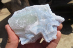 Natural Etched Blue Chalcedony Specimens x 6 From Nsanje, Malawi - Toprock Gemstones and Minerals 